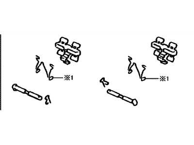 Lexus 04948-30071 Fitting Kit, Disc Brake, Rear