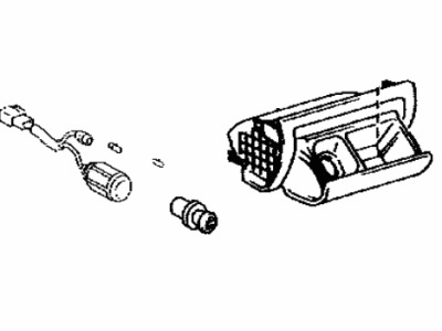 Lexus 74101-30170 Receptacle Sub-Assy, Front Ash