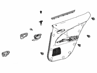 Lexus 67640-76060-C1 Panel Assembly, RR Door