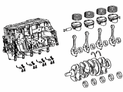 Lexus 11400-24030 Block Assy, Short