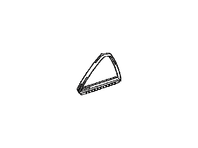 Lexus 68188-48030 Weatherstrip, Rear Door Quarter Window, RH