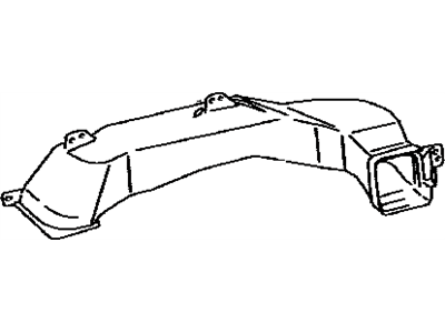 Lexus 55846-48040 Duct, Heater To Register, NO.4