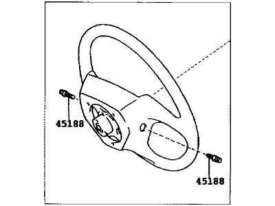 Lexus 45100-48380-B0 Steering Wheel Assembly