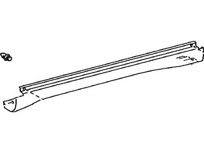 Lexus 75850-48010 Moulding Assy, Body Rocker Panel, RH