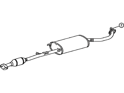 Lexus 17420-20400 Exhaust Center Pipe Assembly