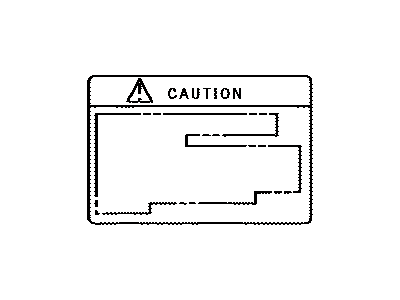 Lexus 74559-48020 Plate, Fuel Caution