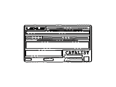 Lexus 11298-38690 Label, Emission Control