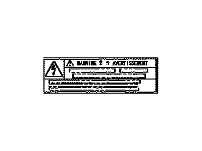 Lexus G9118-47020 Label, Electric Vehicle Emission Control Information