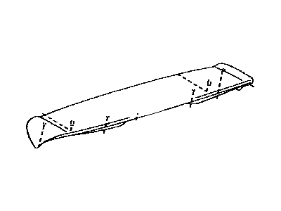 Lexus 76085-48100-B0 Spoiler Sub-Assy, Rear