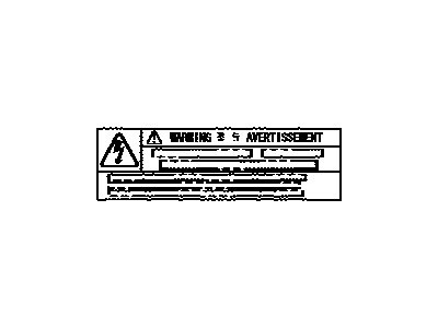 Lexus G9118-47010 Label, Ev Unit Control