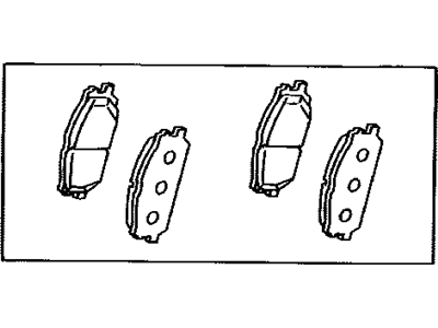 Lexus 04465-48100 Front Disc Brake Pad Kit