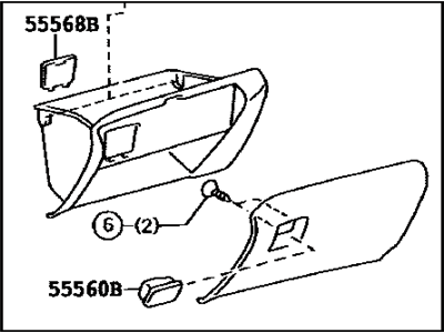 Lexus RX330 Glove Box - 55501-48090-A0