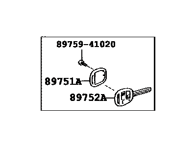 Lexus 89072-48410 Housing Set, Door Control Transmitter