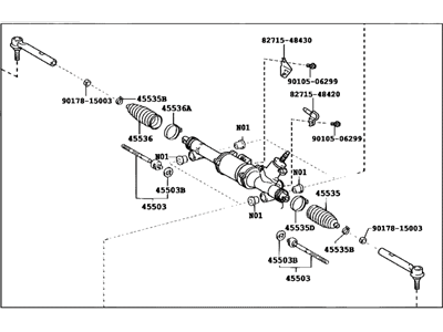 Lexus 44200-48132 Steering Gear Power Rack And Pinion