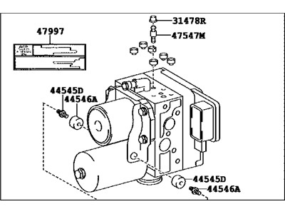 Lexus 44050-48190 ACTUATOR Assembly, Brake