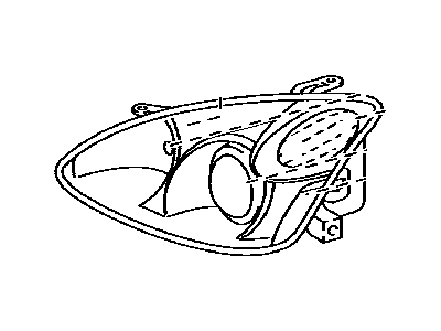 Lexus 81185-48260 Headlamp Unit With Gas, Left