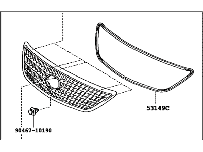 Lexus 53101-48110 Grille, Radiator