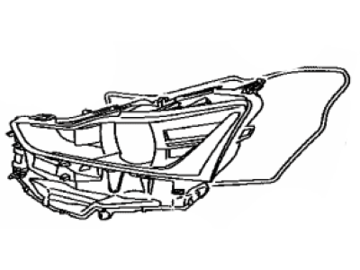 Lexus 81171-53800 Lens, HEADLAMP, LH