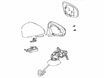 Lexus 87940-24550-B3 Mirror Assembly, Outer Rear