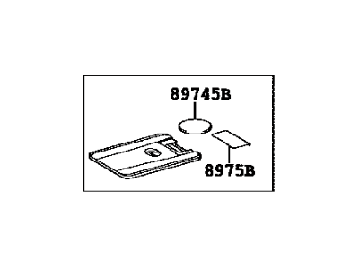 Lexus 89904-24070 Electrical Key Transmitter Sub-Assembly (Card Key)