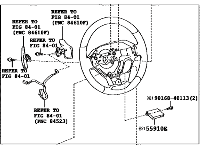 Lexus 45100-30F60-C6 Steering Wheel Assembly