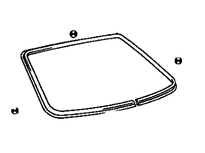 Lexus 75501-50030 Moulding, Back Window, Outside Upper