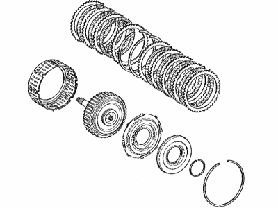 Lexus 35650-08010 Clutch Assy, Rear Multiple Disc