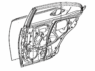 Lexus 67004-06290 Panel Sub-Assembly, Rear Door