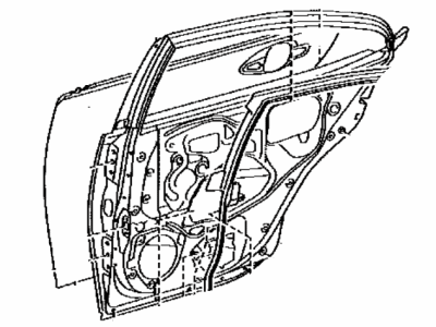 Lexus 67003-06300 Panel Sub-Assembly, Rear Door