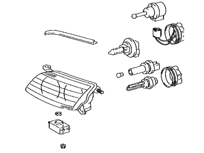 Lexus 81150-50160 Headlamp Assembly, Left