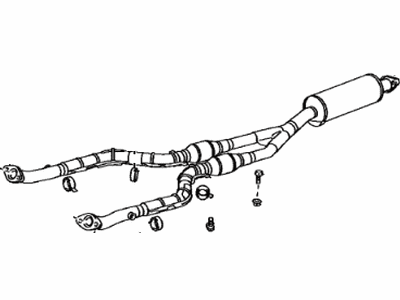 2008 Lexus GS450h Exhaust Pipe - 17410-31800