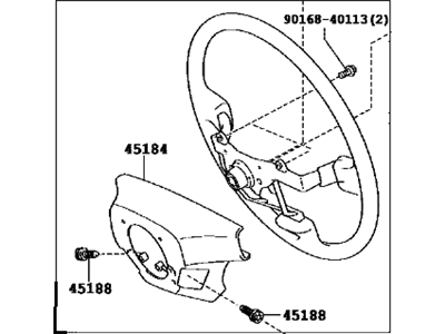 Lexus 45100-30A80-E0 Steering Wheel Assembly