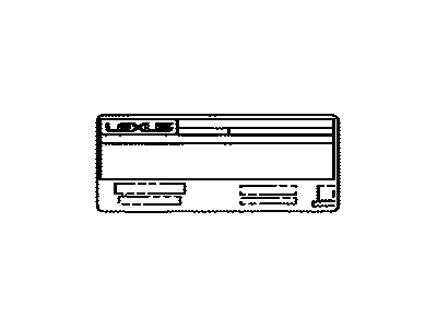 Lexus 11298-31260 Label, Emission Control Information