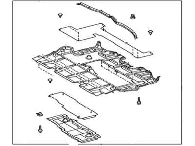 Lexus 51410-30161 Front Engine Under Cover Assembly