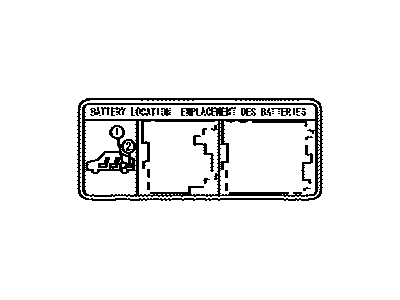 Lexus G9275-47030 Label, Battery Caution, No.1