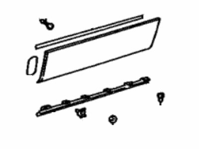 Lexus 75071-30040-G2 Moulding Sub-Assy, Front Door, Outside RH