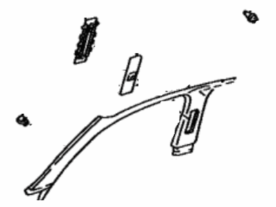 Lexus 62210-30150-G0 Garnish, Front Pillar, RH