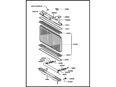 1995 Lexus GS300 Radiator - 16400-46270