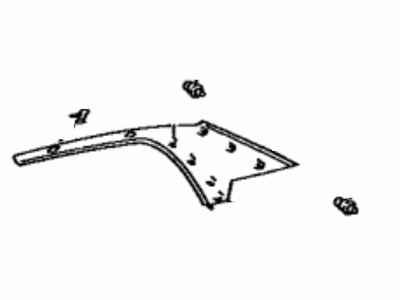 Lexus 62480-30330-G0 Garnish, Roof Side, Inner LH