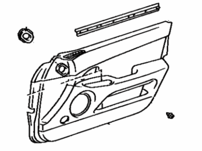 Lexus 67620-3F713-A0 Board Sub-Assy, Front Door Trim, LH