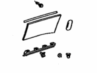 Lexus 75076-30040-C1 Moulding Sub-Assy, Rear Door, Outside LH