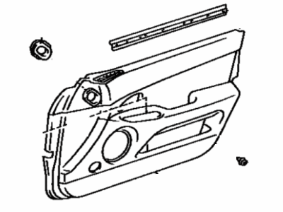 Lexus 67610-3F191-G0 Board Sub-Assy, Front Door Trim, RH