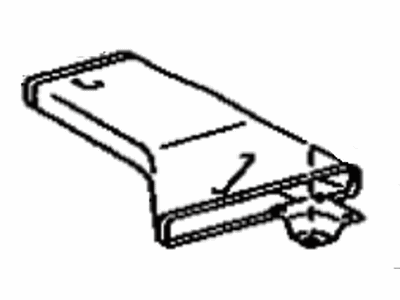 Lexus 87216-30240 Guide, Air Duct, Rear LH