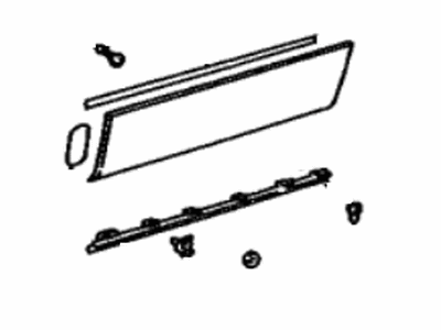 Lexus 75072-30040-J1 Moulding Sub-Assy, Front Door, Outside LH