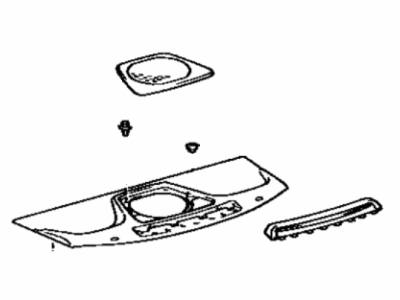 Lexus 64330-3A170-B0 Panel Assy, Package Tray Trim