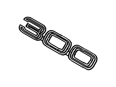 Lexus 75443-30250 Luggage Compartment Door Name Plate, No.4