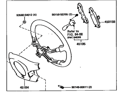 Lexus 45100-30670-G0 Steering Wheel Assembly