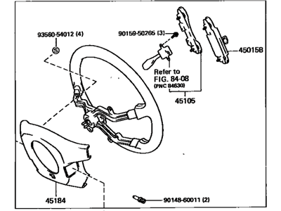 Lexus 45100-30670-B0 Steering Wheel Assembly