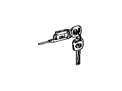 Lexus 69057-30140 Cylinder & Key Set, Ignition Switch Lock