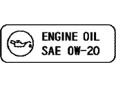 Lexus 15369-0P010 LABEL, ENGINE OIL NO